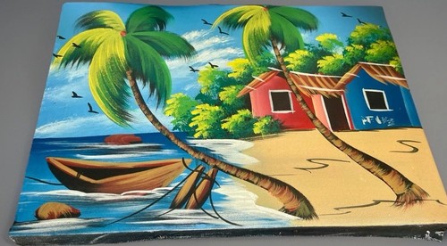 Tableau haïti huile sur - tableau,