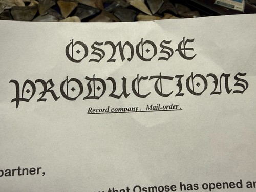 Vtg promo osmose - osmose, productions