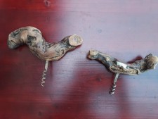 Lot De 2 Tirés Bouchons En Bois Flotté Vintage 