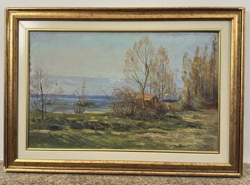 Huile sur panneau signée