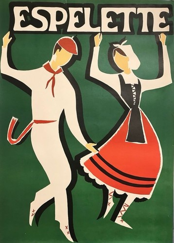 Affiche poster espelette pays - poster,