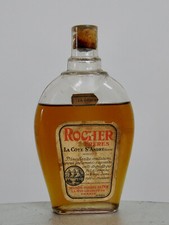 ROCHER FRERES,  ancienne petite bouteille flasque Rocher frères Côte St André .