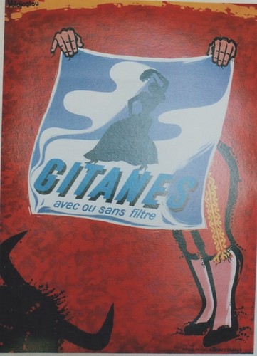 Gitanes affiche originale - "gitanes",