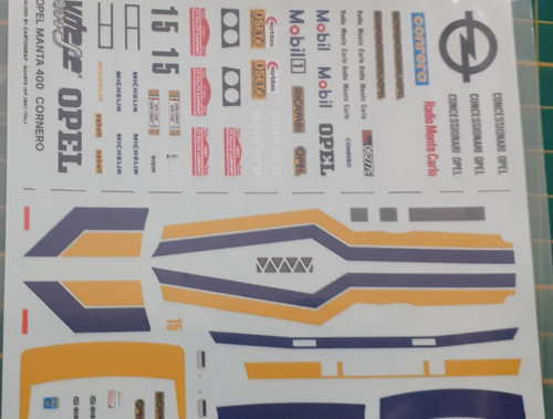 Decals decalcomanie opel manta - decals,