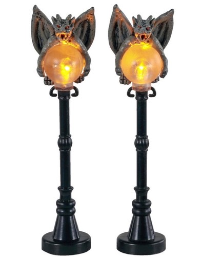 Lemax gargoyle lamps halloween - lemax,