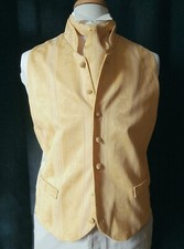 GILET CEREMONIE HOMME DAMASSE FINES RAYURES TISSE XL-T5 CRAVATE POCHETTE NEUF 10