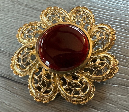 Grande broche ancienne émaux - broche,