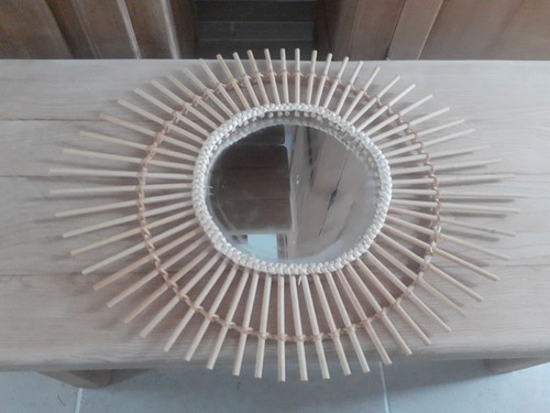Miroir rotin - miroir, en