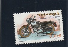 L5181 FRANCE Timbre Y&T N° 3515 de 2002 " Moto Triumph Bonneville 650 " Oblitéré