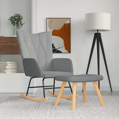 Chaise bascule gris - chaise, à