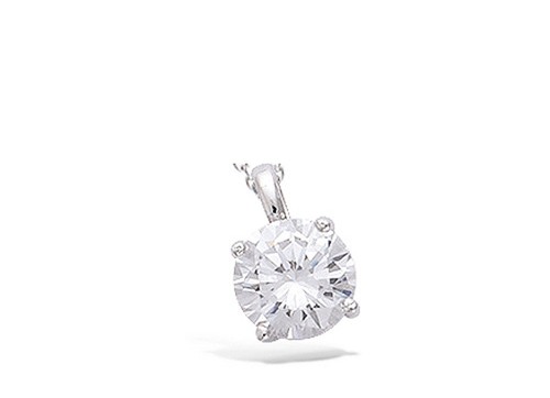 Pendentif solitaire oxyde - solitaire, de
