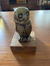 Statuette bronze chouette - statuette,