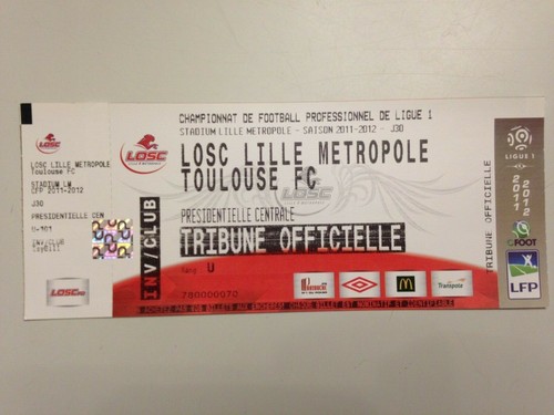 Ticket match lille toulouse - match,