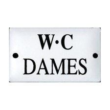 Plaque de service émaillée