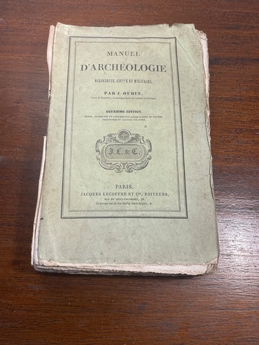 Manuel archéologie - manuel, d'archéologie