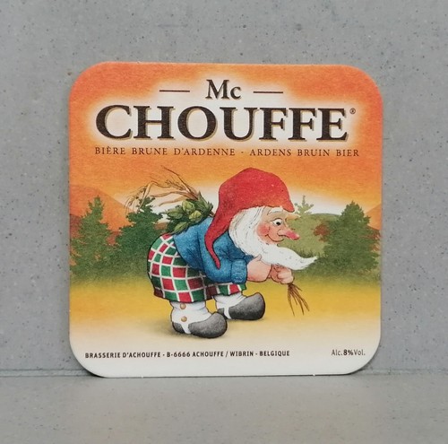 Sous bock bière chouffe - bière, mc