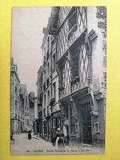 CPA NANTES Vieilles Maisons RUE de la JUIVERIE Écrite en 1915 par E. BONAMY FM