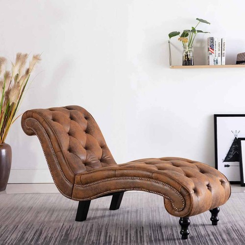 Chaise longue similicuir - similicuir, daim