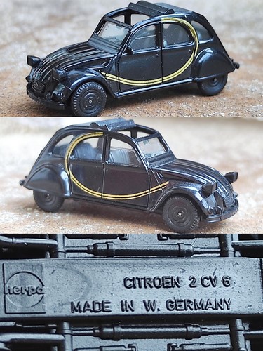 Herpa citroen 2cv - ho, 1/87