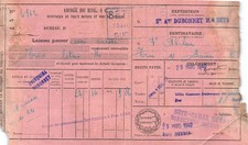 Facture 1940  LAISSEZ PASSER