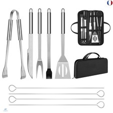 Ensemble d'ustensiles de Barbecue Professionnels en Acier Inoxydable avec Sac