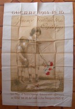 AFFICHE ORIGINALE 1914-1918  JOURNEE NATIONALE DES ORPHELINS par FOERSTER