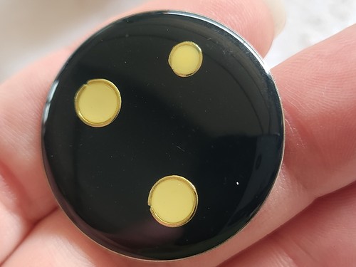 Gros bouton vintage métal - bouton,