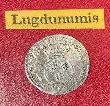 Louis XV, 1715-1774 – 1/10 écu argent Vertugadin 1716 k Bordeaux TB