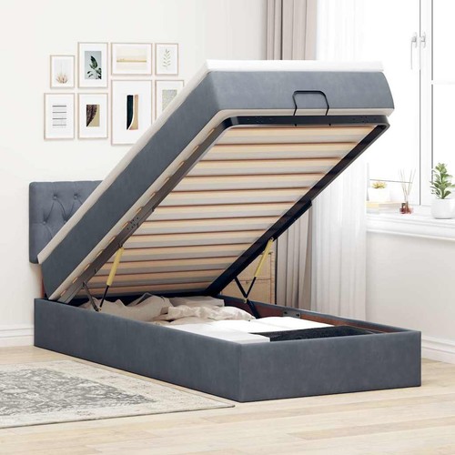 Lit coffre avec matelas led - coffre,