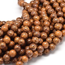 Lot de 46 perles de Jaspe peau