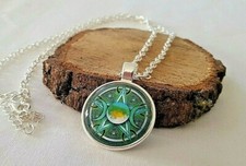 Pendentif Triple Lune Wicca - Pendentif Arbre de Vie