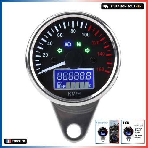Compteur vitesse moto - compteur, de