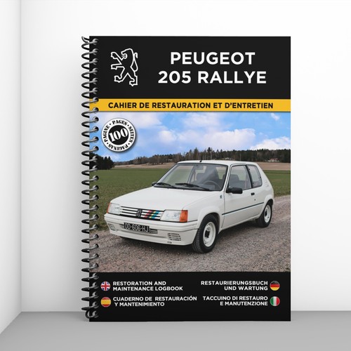 Peugeot 205 rallye cahier - cahier, de