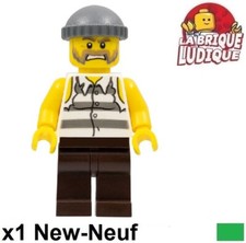 Lego Figurine Minifig City voleur prisonnier bandit chemise déchirée cty0266 NEW