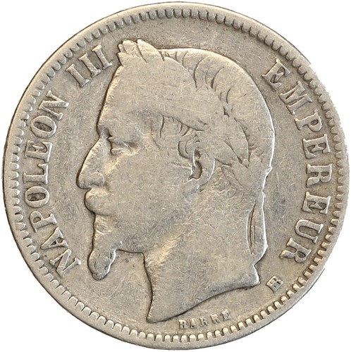 Franc napoléon iii tête - 1,