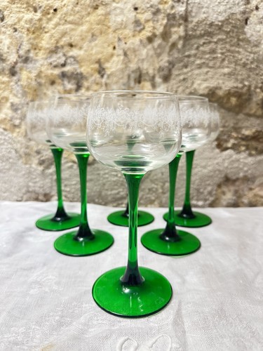 Lot verres vin anciens - lot, 6