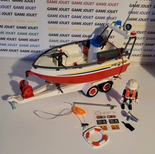 playmobil 4823 bateau pompier complet