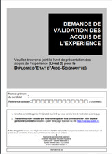 LIVRET 2 VAE Aide Soignant , Nouvelle Réforme