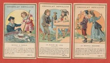 3 CHROMOS - CHOCOLAT REVILLON - DEMONSTRATIONS TOM TIT