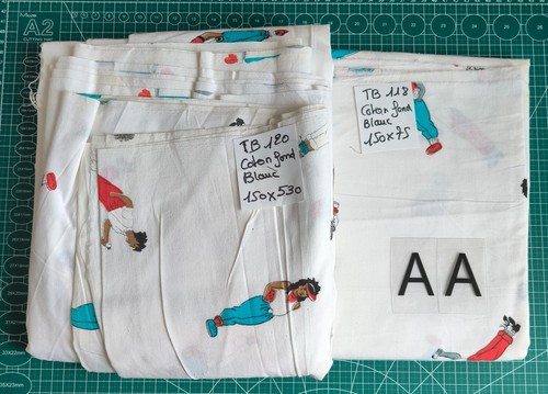 Lot coupons tissus - 2,