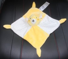 doudou plat tigre biche  jaune blanc pois noir gémo  état neuf