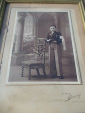 Rare cadre 1930 photographie Communion Aire Lys Pas de Calais 62 Studios Dorny !