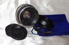 Objectif M42 50mm f1,8 ZEISS PANCOLAR avec bouchon, filtre, pare-soleil, housse