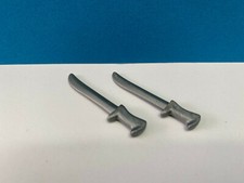 PLAYMOBIL – 2 sabres gris / Knife / 3016 3042 3219 4136 4172 4290 4292 4842