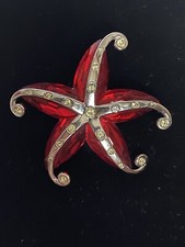 Broche Cristal Swarovski Etoile Vintage. Poinçon