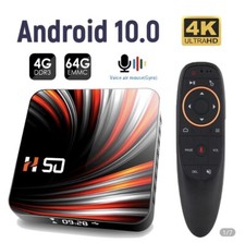 Android 10 Smart TV Box 1080P Lecteur multimédia décodeur 2.4G Wifi 4go / 64go