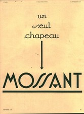 Publicité ancienne chapeau