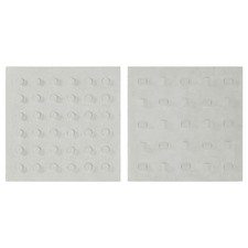 Décoration murale Home ESPRIT Blanc Bois MDF Moderne 80 x 6,5 x 80 cm