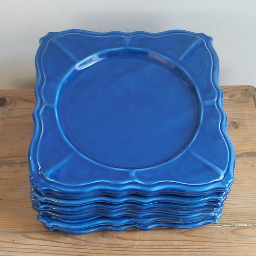 Assiettes bleues vallauris - 9,