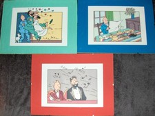 Tintin Lithographie Ensemble